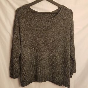 New GAP Loose Fit Metallic Scoop Neck Sweater